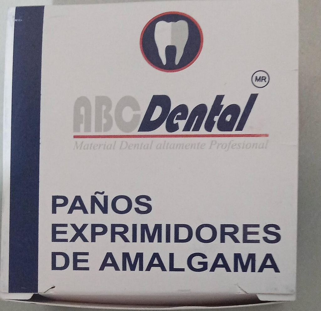 Paños exprimidores de amalgamas 100 piezas ABCDENTAL