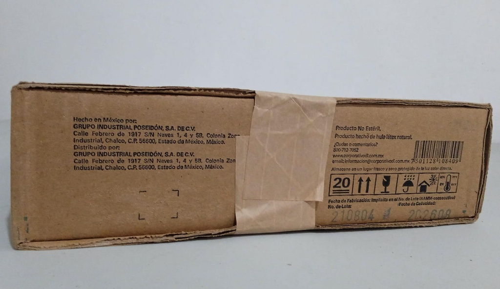 Tubo para aspirador De hule látex color ámbar. Diámetro interno 6.3 mm espesor de pared 3.77 mm. Envase con 10 m.  DL