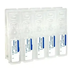 AGUA INYECTABLE (Pisa) SOLUCIÓN c/1 AMP. 10 ML. Agua inyectable estéril (Micro solución). 