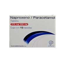 NAPROXENO/PARACETAMOL (Psicofarma) c/15 TABS. 275/300 MG. Naproxeno Sódico+Paracetamol (Tabs. Orales). NA
