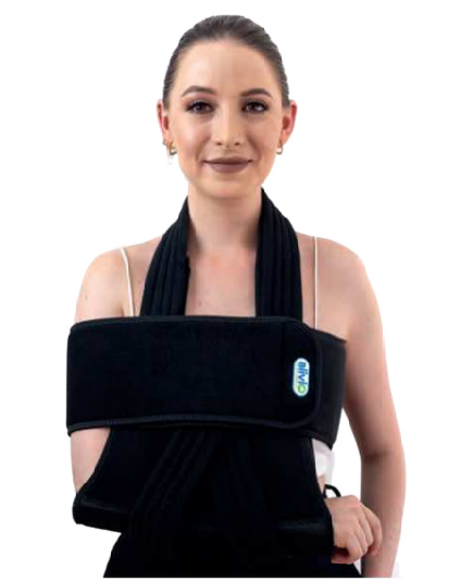 Inmovilizador para brazo Grande 80% Poliéster 10% Nylon 15% Neopreno Color Negro