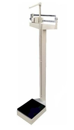 Bascula Clínica Con Estadiómetro Adulto Marca Fith De 200KG Especificaciones: Estructura de acero con recubrimiento en polvo, Soporta hasta 200kg, Ruedas traseras para facilitar su desplazamiento, Estadiómetro de uso profesional de 75-200cm
 NAC-MEDIC