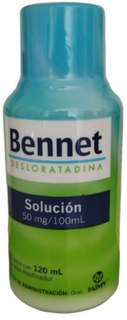 BENNET SOLUCIÓN Fco. 120 ML. 50 MG/100 ML. Desloratadina (Sol. Oral) NA