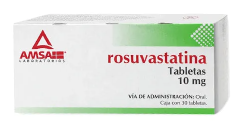 ROSUVASTATINA (Amsa) c/30 TABS. 10 MG. Rosuvastatina 10mg. NA