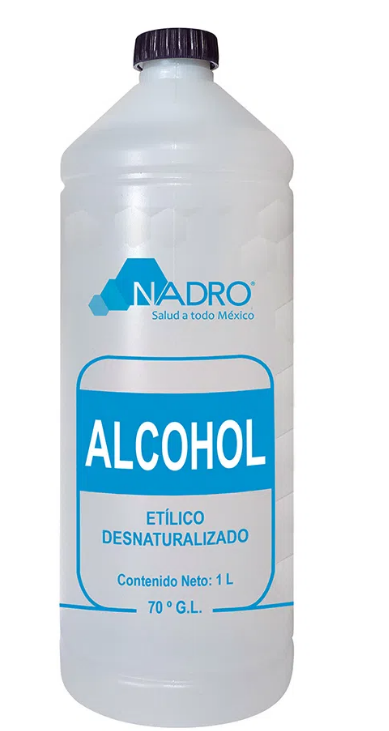 Alcohol Desnaturalizado 1 Lt NADRO
