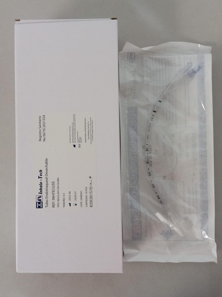 TUBO ENDOTRAQ MURPHY C/G 5.5mm 22FR  INHTECG55