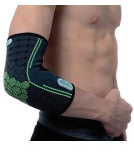 Manga para codo Talla-G Materiales:  Nylon  Spandex  Color:  Negro ALIVIO