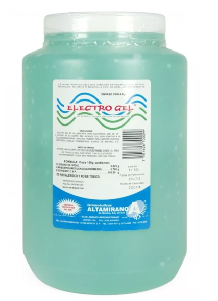 Electro gel Para Ultrasonidos Ultrasónico Altamirano 4 KG ALT007 ALTAMIRANO
