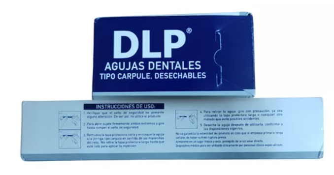 AGUJA DENTAL TIPO CARPULE CALIBRE 30 G. CORTA CAPLE CON 100 PIEZAS DL AGD30CORTA-DLP