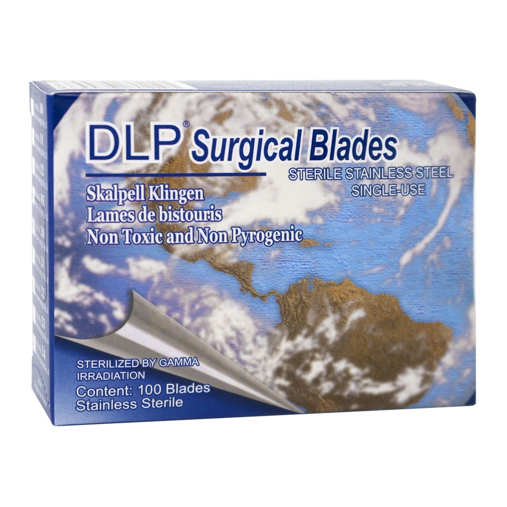 HOJA PARA BISTURI DE ACERO INOXIDABLE DESECHABE NUM. 20 CAJA CON 100 PIEZAS DL