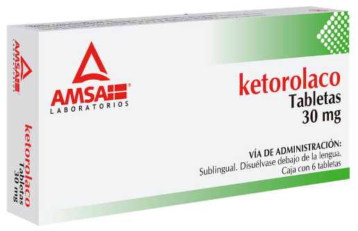 KETOROLACO 30 MG SUBLINGUAL AMSA 6 TABS COLLINS
