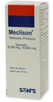 MECLISON SOL. Fco. Gotero 15 ML. 8.33-16.66 MG/1 ML. Meclizina+Piridoxina (Sol. Gotas). NA