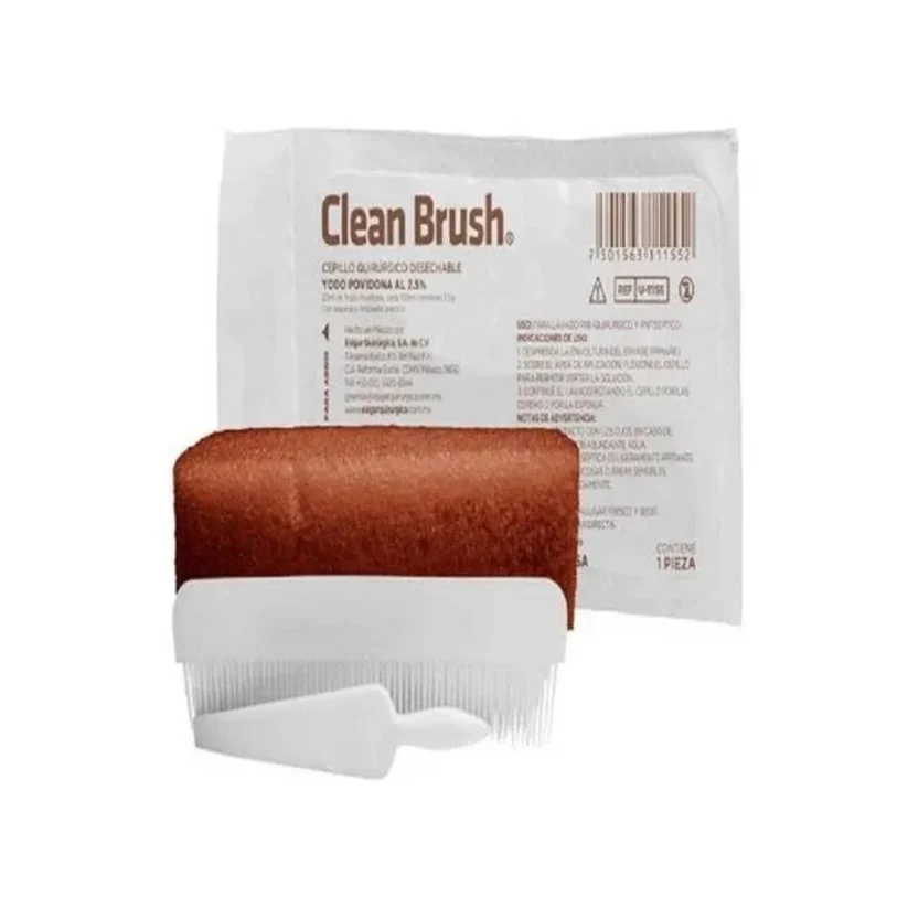 CLEAN BRUSH Paraclorometaxilenol SOLUCIÓN al 3% Cepillo Quirúrgico c/1 Pza. Paraclorometaxilenol NA