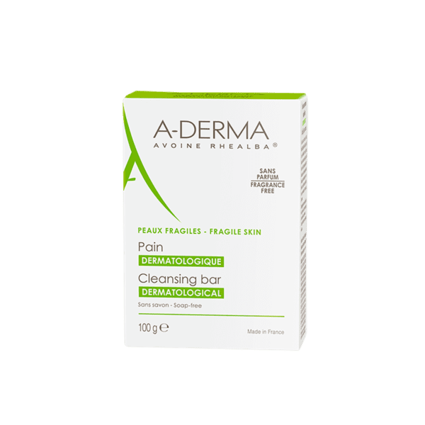A-DERMA BARRA DERMOLIMP 100G ALMENDRAS, ACEITE DE FABRE DERM