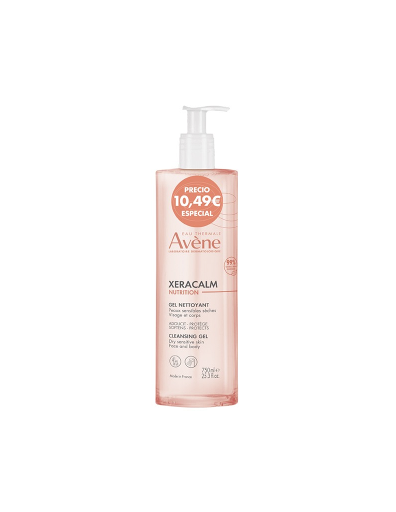 AVENE GEL LIMP XERACAL NUTR 500ML FABRE DERM