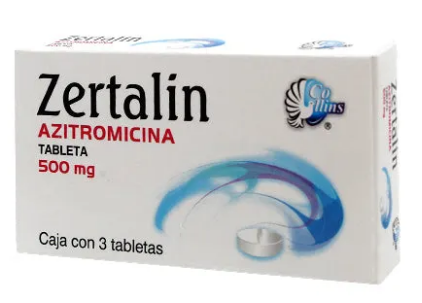 ZERTALIN c/3 TABS. 500 MG. Azitromicina 500mg. (Tabs/Caps. Orales). NA
