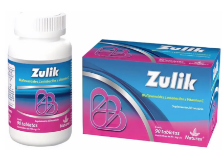 ZULIK c/90 TABS. MASTICABLES 911 MG. Bioflavonoides en combinación. NA