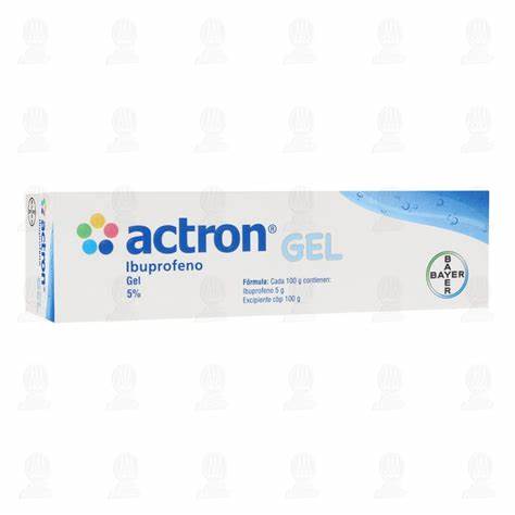 ACTRON GEL 5% Tubo c/50 G. Ibuprofeno (Tópico). NA