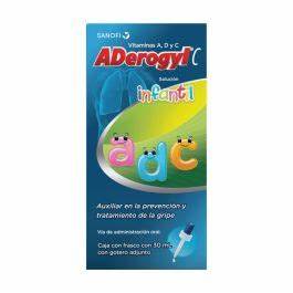 ADEROGYL-C SOL. Infantil Fco. Gotero 30 ML. 275.000-1.000-6000 MG/100 ML. Retinol+Ácido ascórbico+Colecalciferol (Vitaminas ACD) Sol. Gotas. NA