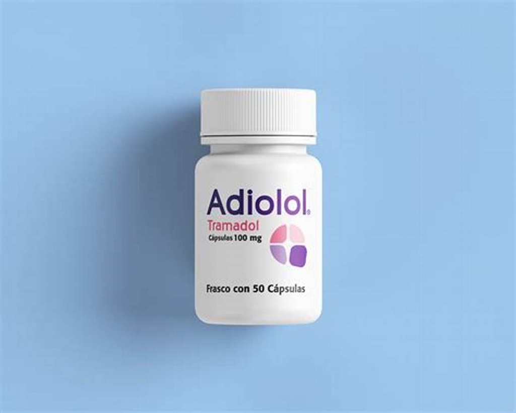 ADIOLOL Fco. c/60 CAPS.  50 MG. Tramadol  50mg. (Tabs. Liberación Inmediata). NA
