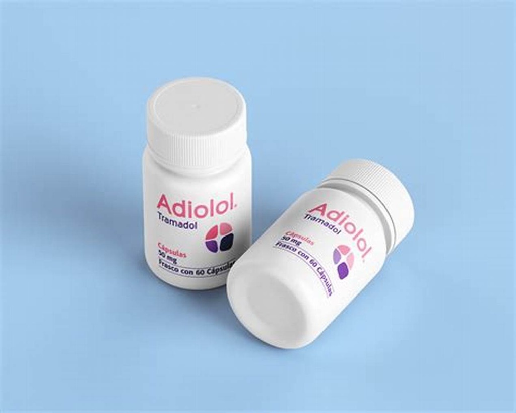 ADIOLOL Fco. c/60 CAPS.  50 MG. (2 Pack) Tramadol  50mg. (Tabs. Liberación Inmediata). NA