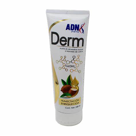 ADN DERM CREMA Tubo c/240 ML. Aceite de almendras dulces+Hidroxido de calcio NA