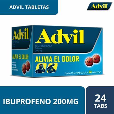 ADVIL c/24 TABS. 200 MG. Ibuprofeno 200mg. (Tabs. Orales).
