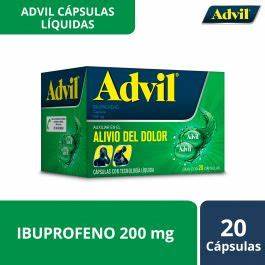 ADVIL Cja/Fco. c/20 CAPS. 200 MG. Ibuprofeno 200mg. (Cápsula blanda).