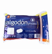 ALGODON ABSORBENTE PLISADO (Galia) Bolsa c/ 50 G. Algodón absorbente  50g. NA