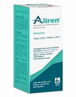 ALIREN SOL. Fco. Gotero 30 ML. 2.5-0.1-15 G/100 ML. Amantadina+Clorfenamina+Paracetamol (Gotas Orales). NA