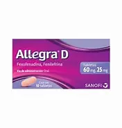 ALLEGRA-D c/10 TABS. 60/25 MG. Fexofenadina+Fenilefrina NA