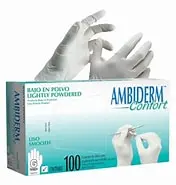 AMBIDERM Confort GUANTE LTX EXPLORACIÓN NATURAL No Estéril MED. c/100 Pzs. Guantes de Látex para exploración/examen No estéril  (MEDIANO) NA