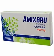 AMIXBRU c/6 CAPS. 400 MG. Cefixima 400mg. (Caps. Orales). NA