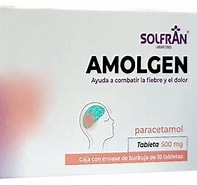 AMOLGEN c/10 TABS. 500 MG. Paracetamol  500mg. (Tabs. Orales). NA