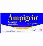 AMPIGRIN Adulto Sol. Iny. c/3 FCO. AMP. 500 MG. y 3 Jeringas. Ampicilina+Metamizol+Guaifenesina+Lidocaina+Clorfenamina (ADULTO). NA