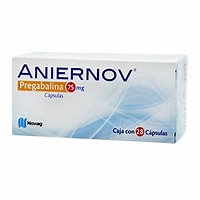 ANIERNOV c/14 CAPS.  75 MG. Pregabalina  75mg NA