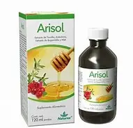 ARISOL JBE. Fco. 120 ML. 250-23.41-3.12 MG/5 ML. Mezcla de plantas para Resfriado común y Tos con miel de abeja. NA