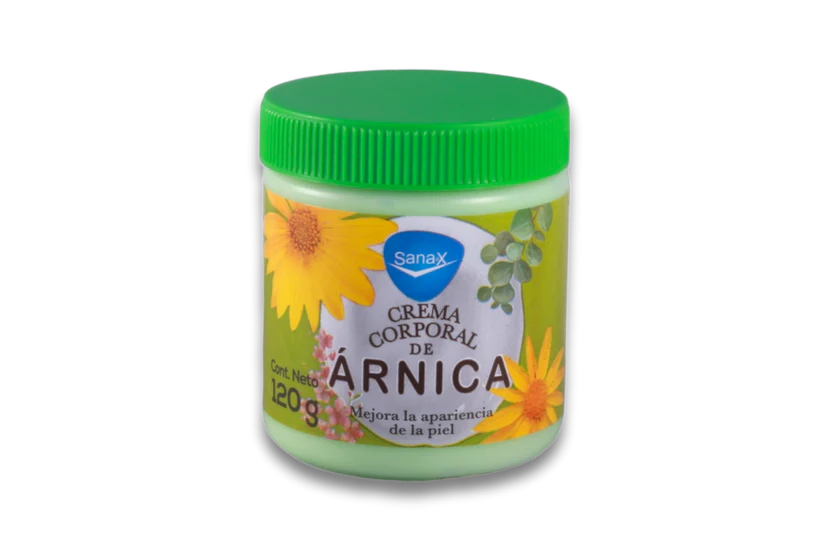 ÁRNICA CREMA CORPORAL (Sana-X) Tarro 120 G.  Árnica NA