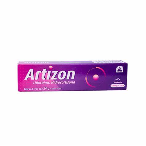ARTIZON Ungüento Rectal TUBO c/40 G. 5.000-0.250 G/100 G. y Aplicador. Lidocaína+Hidrocortisona (Ungüento Rectal). NA
