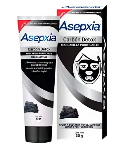 ASEPXIA Carbón Detox MASC. PEEL OFF PURFNTE. Tubo c/30 G. NA