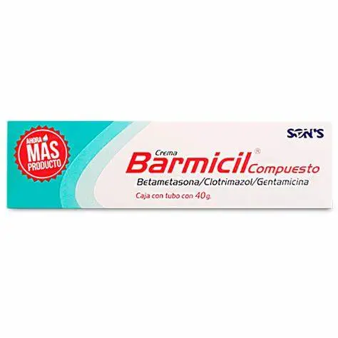 BARMICIL Compuesto CREMA Tubo c/40 G. 50mg-1g-0.1g/100 G. Betametasona+Clotrimazol+Gentamicina NA