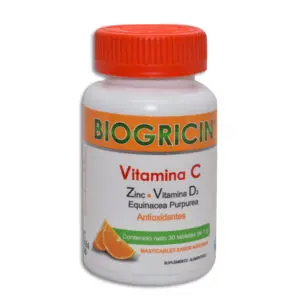 BIOGRICIN c/30 TABS. Masticables Sab. Naranja 1 G. Vitamina C en combinación NA