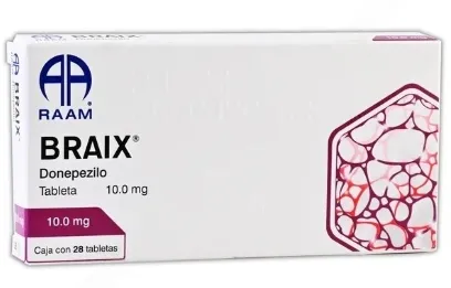 BRAIX c/28 TABS. 10.0 MG. Donepecilo 10mg. NA