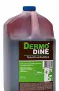 DERMODINE Solución Antiséptica Tópica Env. 3.5 LTS. 11 G/100 ML. Antiséptico a base de Yodopovidona (Solución Tópica). NA