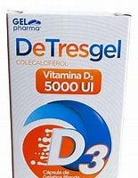 DETRESGEL c/60 CAPS. 5000 UI. Colecalciferol   5000 UI. NA