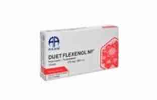 DUET FLEXENOL NF c/12 TABS. 275/300 MG. Naproxeno Sódico+Paracetamol (Tabs. Orales). NA
