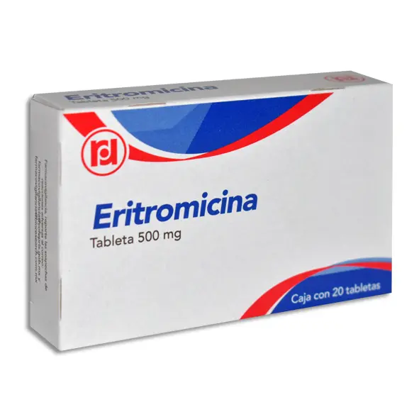 ERITROMICINA (Randall) c/20 TABS. 500 MG. Eritromicina 500mg. (Tabs. Orales). 