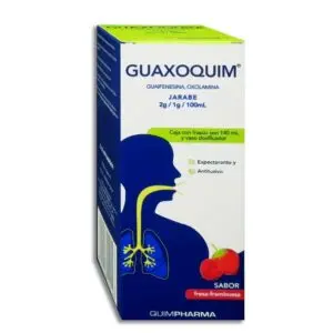 GUAXOQUIM JARABE Fco. 140 ML. 2-1 G/100 ML. Guaifenesina+Oxolamina (Jarabe Adulto) QUIMPHARMA