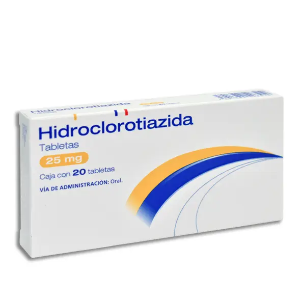 HIDROCLOROTIAZIDA (Neolpharma) c/20 TABS. 25 MG. NA