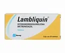 LAMBLIQUIN c/30 TABS. 400/200 MG. Metronidazol+Diyodohidroxiquinoleína 400/200mg. (Tabs/Caps. Orales). NA